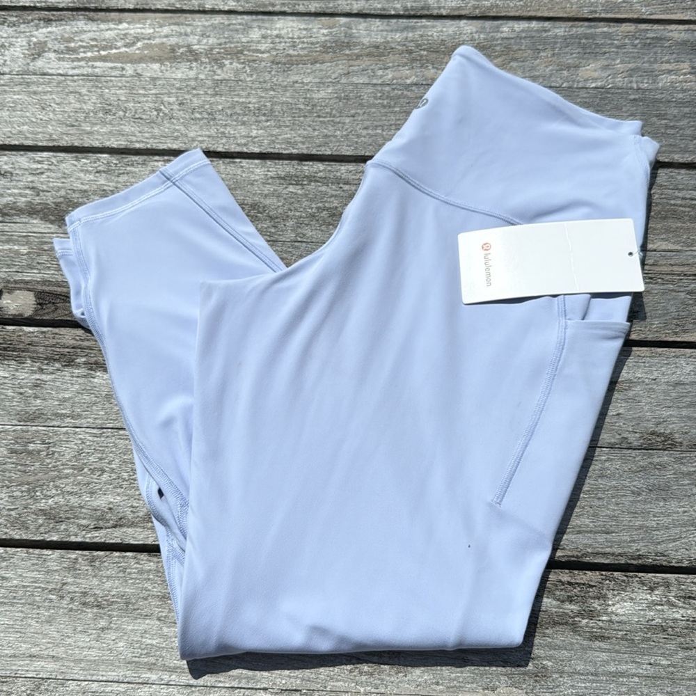 Lululemon Align High-Rise Pant with Pockets 25" Pastel Blue size 14‎ NWT